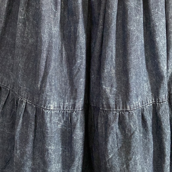 Vintage Emmar Collection Acid Wash Denim Puff Sleeve Mini Dress Size Medium - Picture 7 of 7